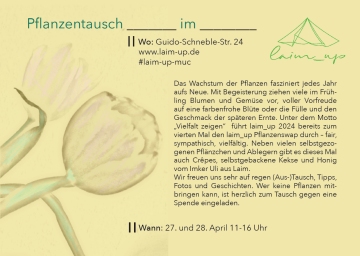 laim_up - Pflanzentausch am 27. und 28. April